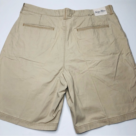 Indigo Palms Denim Company Mens Light Khaki Shorts Soft Material Zig Zag Sz 40 - Picture 3 of 13